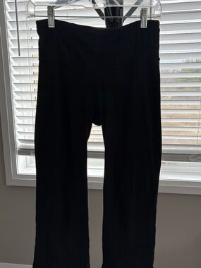 lululemon athletica Black Wide-Leg Yoga Pants